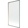 Mexen Next L einteilige Badewannenwand 100 x 150 cm, schwarzer Rahmen, Roségold - 895-100-000-03-70-60