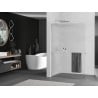 Mexen Kioto+ L Duschwand mit Ablage Walk-in 80 x 200 cm, Streifen, gebürsteter Nickel - 800-080-123-97-09