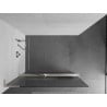 Mexen Kioto+ L Duschwand mit Ablage Walk-in 80 x 200 cm, Streifen, gebürsteter Nickel - 800-080-123-97-09