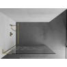 Mexen Kioto L Duschwand Walk-in 80 x 200 cm, weißes Muster, Gold - 800-080-103-50-85