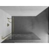Mexen Kioto L Duschwand Walk-in 100 x 200 cm, weißes Muster, Gold - 800-100-103-50-85