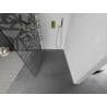 Mexen Kioto L Duschwand Walk-in 110 x 200 cm, weißes Muster, gold - 800-110-103-50-85