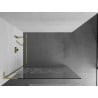 Mexen Kioto L Duschwand Walk-in 70 x 200 cm, weißes Muster, gebürstetes Gold - 800-070-103-55-85