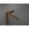 Mexen Kioto L Duschwand Walk-in 110 x 200 cm, weißes Muster, Roségold - 800-110-103-60-85
