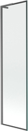 Mexen Next L Badewannenfaltwand 1-flügelig 50 x 150 cm, schwarzer Rahmen, gun gray gebürstet - 895-050-000-03-70-66
