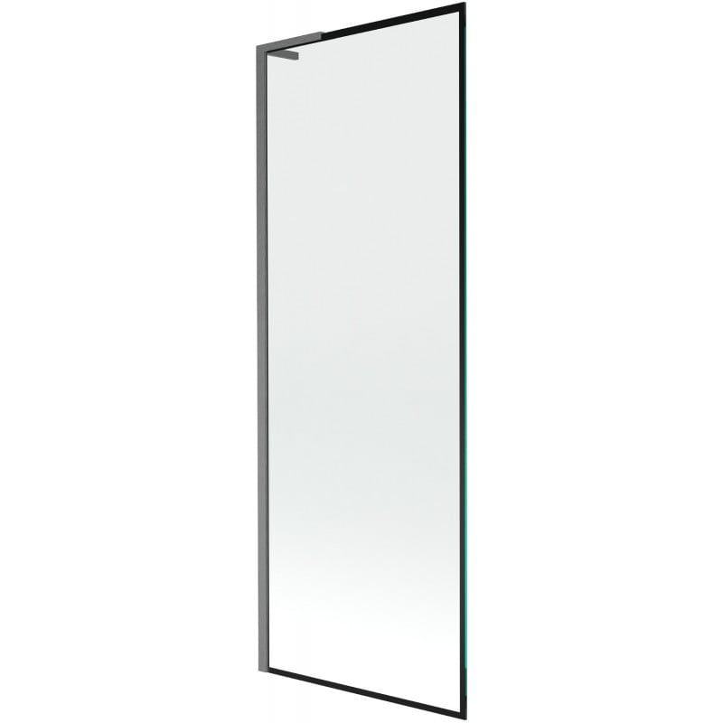 Mexen Next L Badewannenfaltwand 1-teilig 70 x 150 cm, schwarzer Rahmen, gun gray gebürstet - 895-070-000-03-70-66