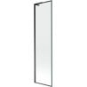 Mexen Next L Wannenschirm 1-flügelig 50 x 150 cm, schwarzer Rahmen, schwarz - 895-050-000-03-70-70