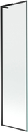 Mexen Next L Wannenschirm 1-flügelig 50 x 150 cm, schwarzer Rahmen, schwarz - 895-050-000-03-70-70