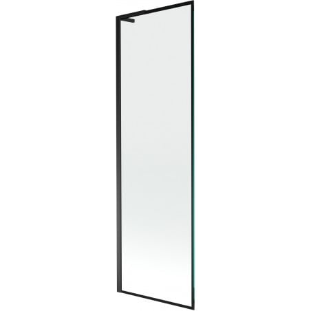 Mexen Next L Badewannenwand 1-flügelig 60 x 150 cm, schwarzer Rahmen, schwarz - 895-060-000-03-70-70