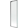 Mexen Next L Badewannenwand 1-flügelig 60 x 150 cm, schwarzer Rahmen, schwarz - 895-060-000-03-70-70