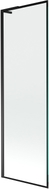 Mexen Next L Badewannenwand 1-flügelig 60 x 150 cm, schwarzer Rahmen, schwarz - 895-060-000-03-70-70