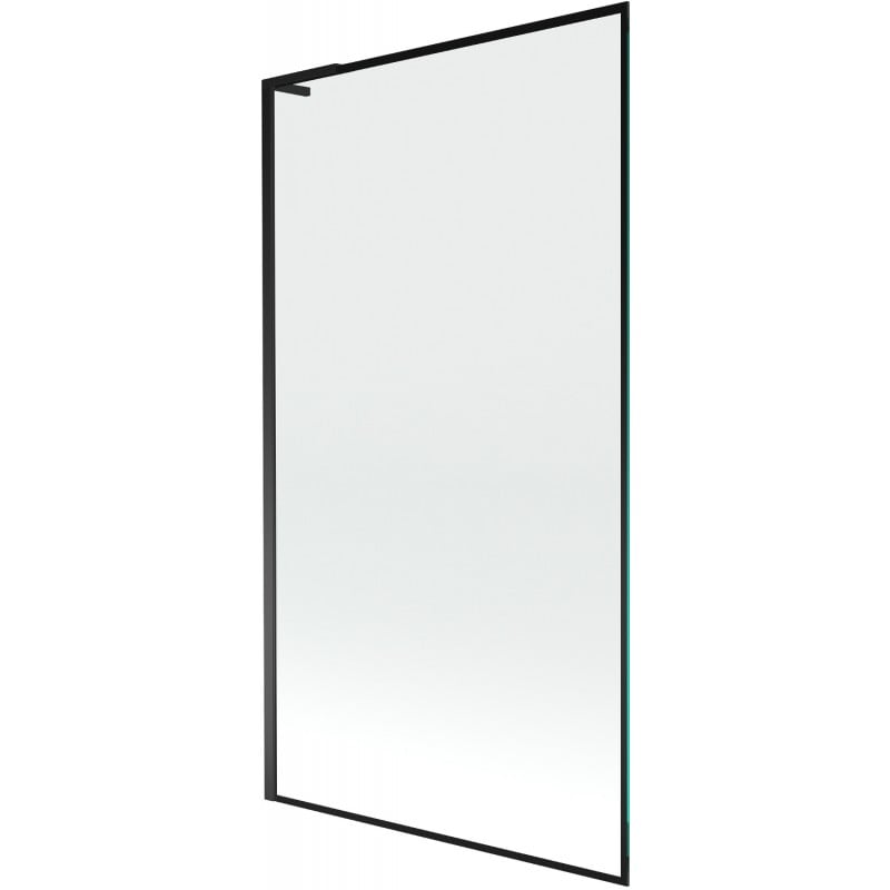Mexen Next L Badewannen-Faltwand 1-flügelig 100 x 150 cm, schwarzer Rahmen, schwarz - 895-100-000-03-70-70
