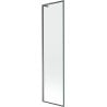 Mexen Next L Badefaltwand 1-flügelig 50 x 150 cm, schwarzer Rahmen, gun metal - 895-050-000-03-70-95