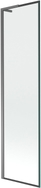 Mexen Next L Badefaltwand 1-flügelig 50 x 150 cm, schwarzer Rahmen, gun metal - 895-050-000-03-70-95