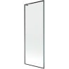 Mexen Next L Duschabtrennung 1-flügelig 70 x 150 cm, schwarzer Rahmen, Gun Metal - 895-070-000-03-70-95