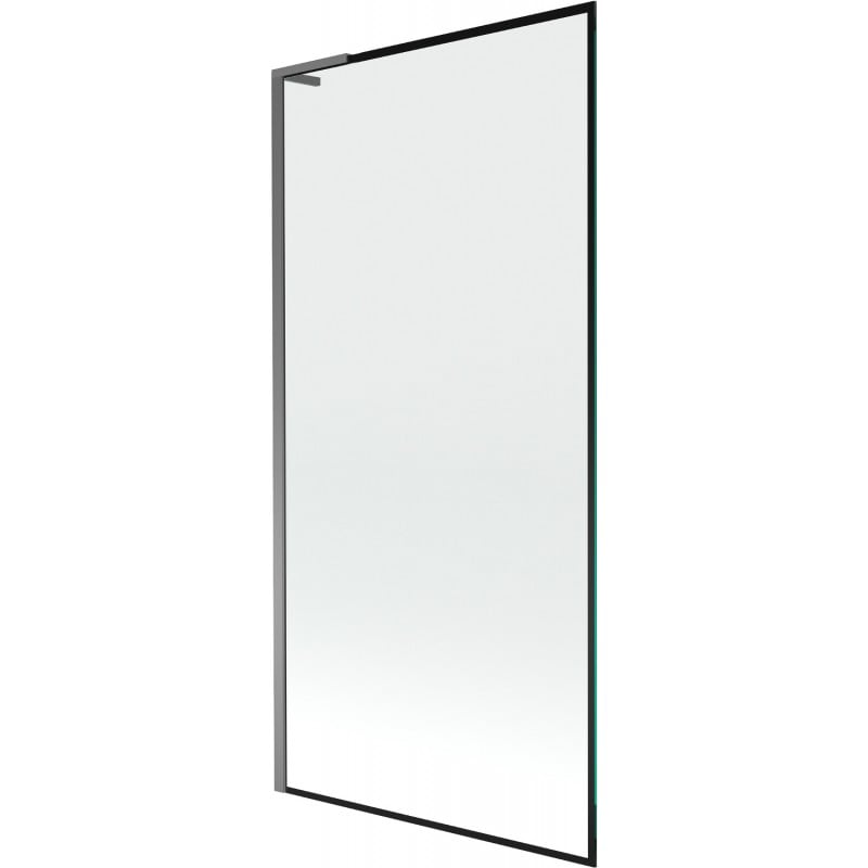 Mexen Next L Badewannenfaltwand 1-flügelig 90 x 150 cm, schwarzer Rahmen, Gun Metal - 895-090-000-03-70-95