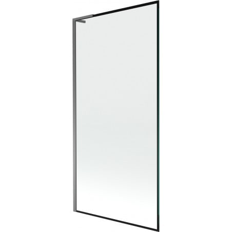 Mexen Next L Badewannenfaltwand 1-flügelig 90 x 150 cm, schwarzer Rahmen, Gun Metal - 895-090-000-03-70-95