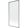 Mexen Next L Badewannenfaltwand 1-flügelig 90 x 150 cm, schwarzer Rahmen, Gun Metal - 895-090-000-03-70-95