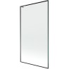 Mexen Next L Badewannenfaltwand 1-flügelig 100 x 150 cm, schwarzer Rahmen, Gun Metal - 895-100-000-03-70-95