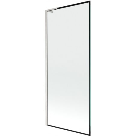Mexen Next L Badewannenfaltwand 1-flügelig 80 x 150 cm, schwarzer Rahmen, gebürstetes Nickel - 895-080-000-03-70-97