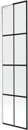 Mexen Next L Badewannen-Faltwand 1-flügelig 50 x 150 cm, schwarzes Gitter, weiß - 895-050-000-03-77-20