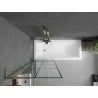 Mexen Next L Badewannenwand 1-teilig 70 x 150 cm, schwarzes Gitter, gold - 895-070-000-03-77-50