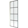Mexen Next L Badewannenwand 1-teilig 70 x 150 cm, schwarzes Gitter, gold - 895-070-000-03-77-50