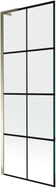 Mexen Next L Badewannenwand 1-teilig 70 x 150 cm, schwarzes Gitter, gold - 895-070-000-03-77-50