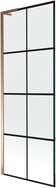 Mexen Next L Duschwand 1-flügelig 70 x 150 cm, schwarzes Gitter, Roségold - 895-070-000-03-77-60