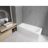 Mexen Vega Rechteckige Wanne 160 x 70 cm mit Verkleidung und 1-teiligem Paravent 70 cm, transparent, Chrom