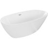 Mexen Eris Freistehende Badewanne 170 x 80 cm, weiß, Überlauf chrom - 53441708000-01