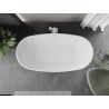 Mexen Eris freistehende Badewanne 170 x 80 cm, weiß, weißer Überlauf - 53441708000-20