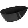 Mexen Eris freistehende Badewanne 170 x 80 cm, schwarz, Überlauf schwarz - 53441708070-70