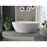Mexen Eris freistehende Badewanne 180 x 80 cm, weiß, Überlauf Chrom - 53441808000-01