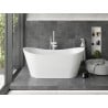 Mexen Montana freistehende Badewanne 150 x 75 cm, weiß, weißer Überlauf - 52011507500-20