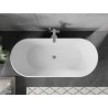 Mexen Flavia freistehende Badewanne 160 x 75 cm, weiß, Überlauf Chrom - 54031608000