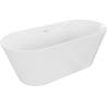 Mexen Flavia freistehende Badewanne 170 x 75 cm, weiß, Überlauf weiß - 54031708000-20
