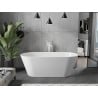 Mexen Flavia freistehende Badewanne 170 x 75 cm, weiß, Überlauf weiß - 54031708000-20