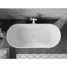 Mexen Flavia freistehende Badewanne 170 x 75 cm, weiß, Überlauf weiß - 54031708000-20