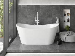 Mexen Montana freistehende Badewanne 170 x 80 cm, weiß, Überlauf weiß - 52011708000-20