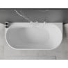 Mexen Oval freistehende an der Wand montierte Badewanne 170 x 80 cm, weiß, weißer Überlauf - 52671708000-20