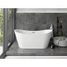 Mexen Montana Freistehende Badewanne 170 x 80 cm, weiß, Überlauf Gun Metal - 52011708000-95