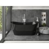 Mexen Montana freistehende Badewanne 170 x 80 cm, schwarz, weiße Überlauf - 52011708070-20