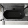 Mexen Montana freistehende Badewanne 170 x 80 cm, schwarz, schwarzer Überlauf - 52011708070-70
