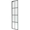 Mexen Next L Badewannenabtrennung 1-teilig 50 x 150 cm, schwarzes Gitter, schwarz - 895-050-000-03-77-70