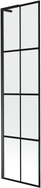 Mexen Next L Badewannenabtrennung 1-teilig 50 x 150 cm, schwarzes Gitter, schwarz - 895-050-000-03-77-70