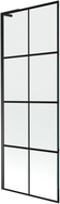 Mexen Next L Badewannenfaltwand 1-flügelig 70 x 150 cm, schwarzes Gitter, schwarz - 895-070-000-03-77-70