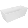 Mexen Volta freistehende an der Wand montierte Badewanne 170 x 75 cm, weiß, weißer Überlauf - 51131707500-20
