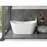 Mexen Montana freistehende Badewanne 180 x 80 cm, weiß, Überlauf roségold - 52011808000-60
