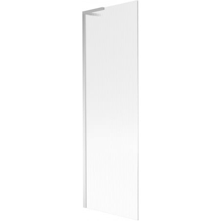 Mexen Next L Badewannen-Faltwand 1-flügelig 60 x 150 cm, Streifen, Chrom - 895-060-000-03-09-01